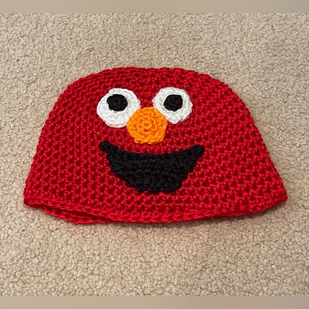 Elmo - Crochet Beanie - Sesame Street - Elmo’s World - Hat
